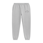 Essential Warm Up Jogger in black from Push Performance, laid flat to show tapered fit and soft fabric finish