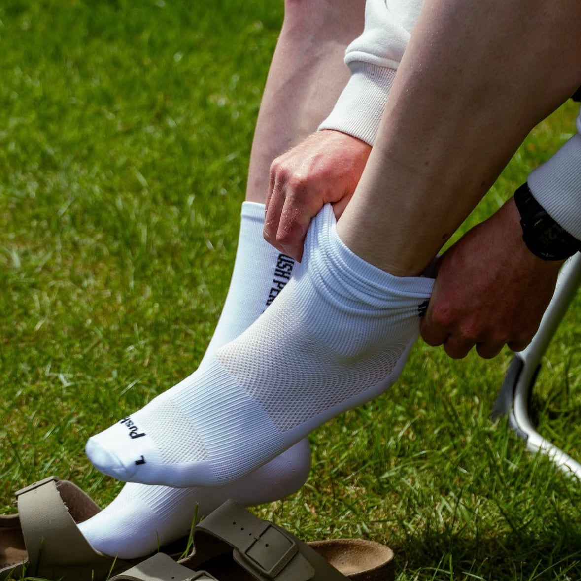 Performance Running Socks - White