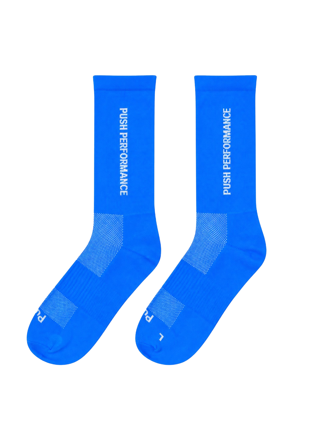 Performance Crew Running Socks - Blue/White