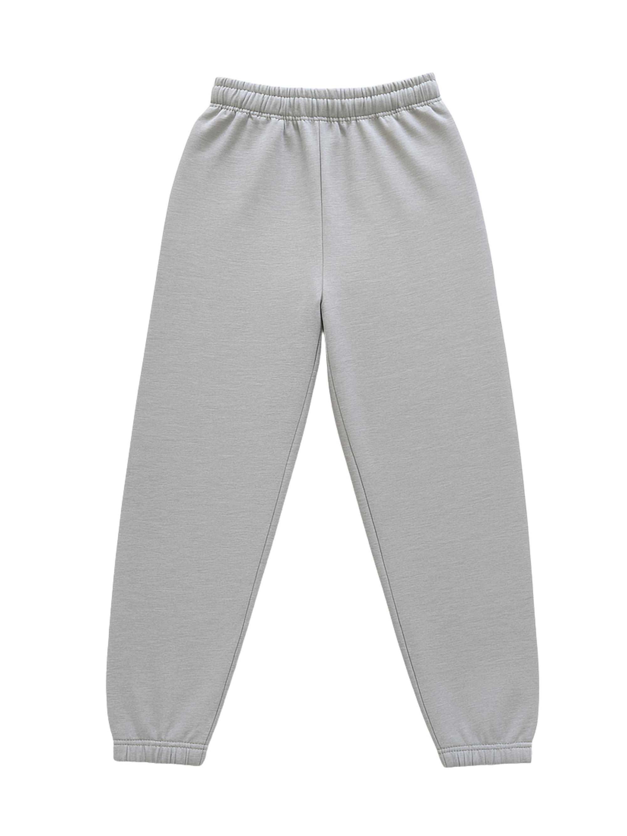 Essential Warm Up Jogger in black from Push Performance, laid flat to show tapered fit and soft fabric finish