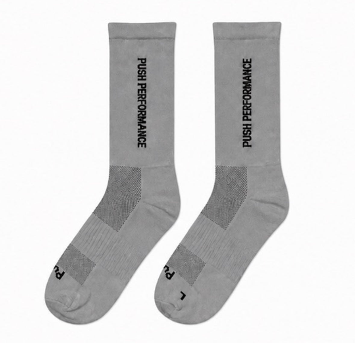 Performance Crew Running Socks - Grey