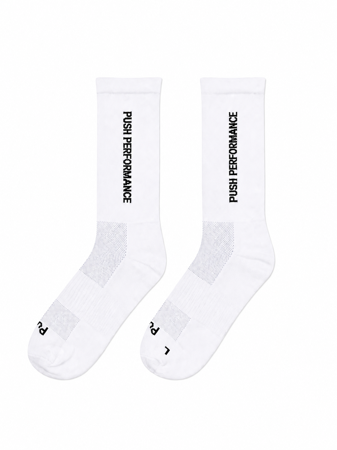 Performance Crew Running Socks - White