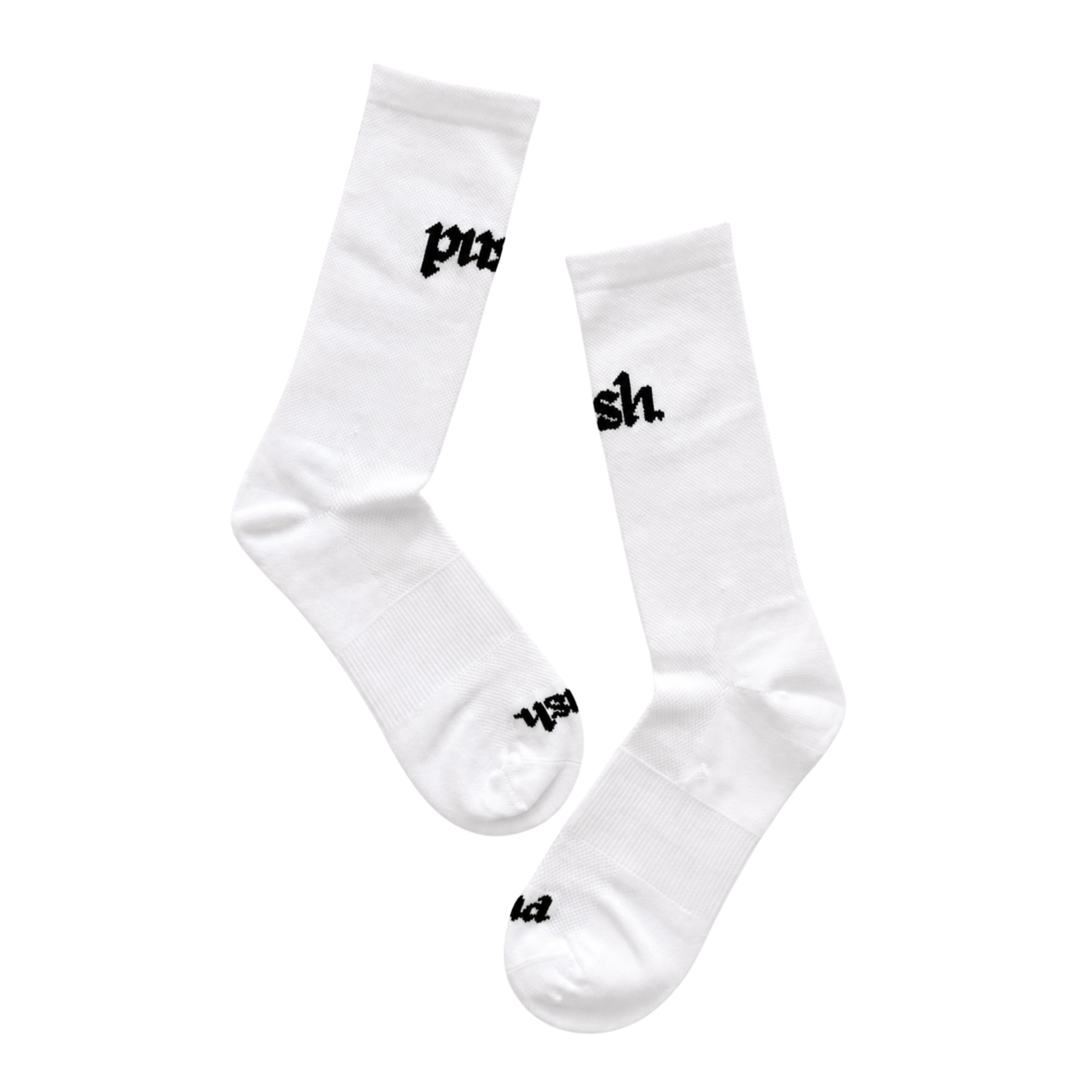 Performance Crew Running Socks - 'Push' White