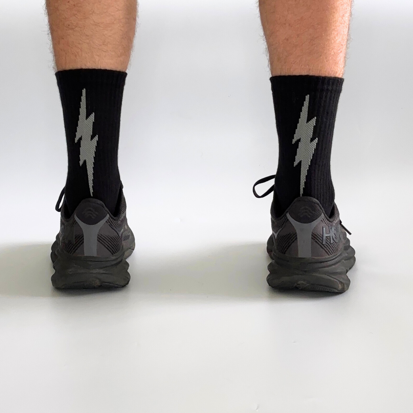 Lightning Bolt Everyday Sock Black