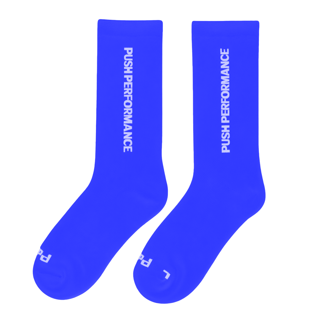 Performance Running Socks - Blue/White